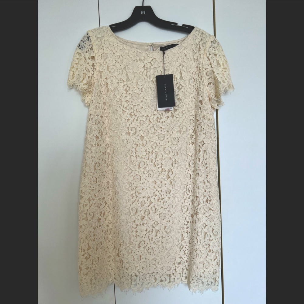 Zara White Lace Dress - never been worn and new tags
